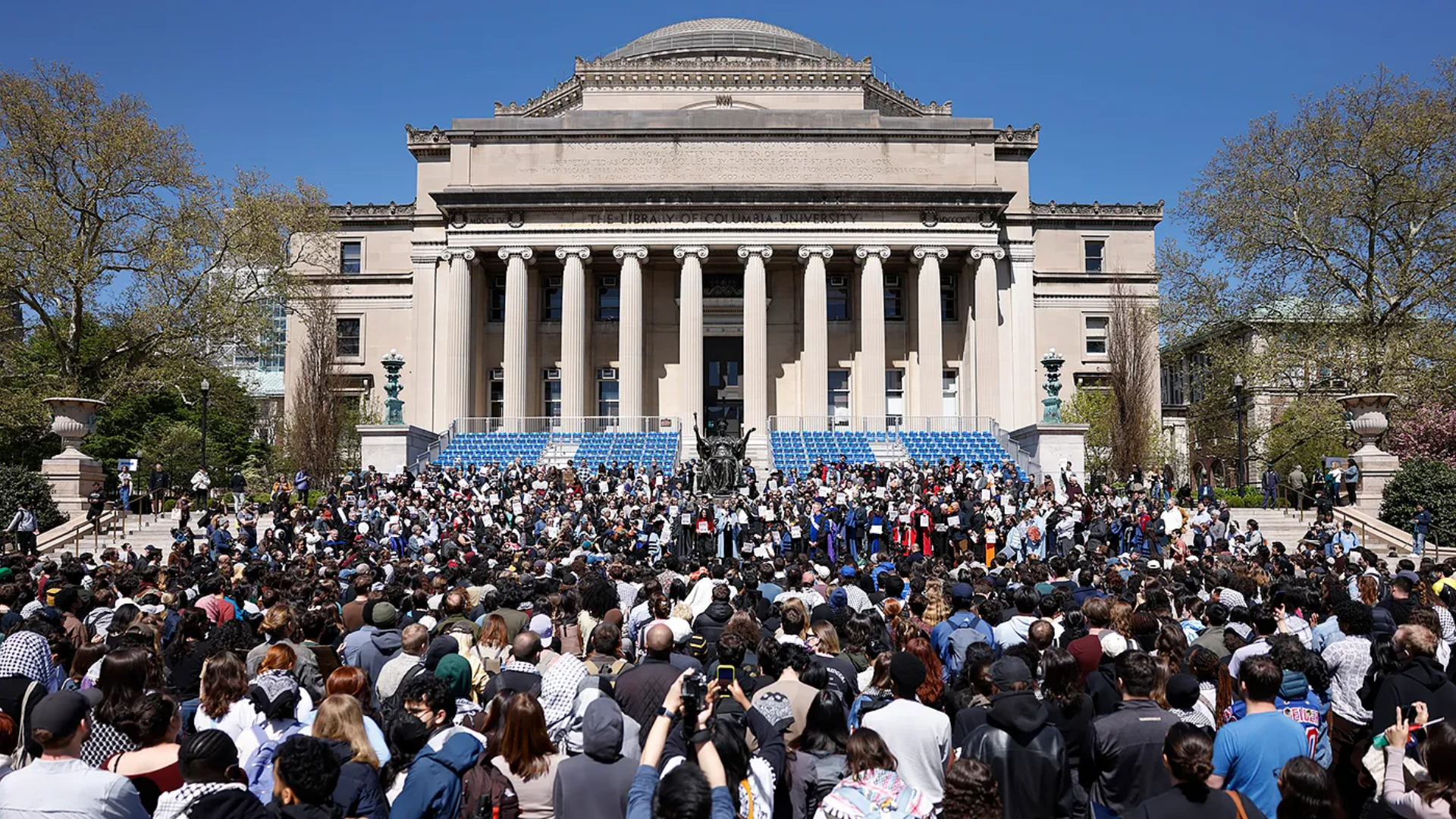 Columbia University Protest Escalates, President Under Scrutiny as Nationwide Movement Grows