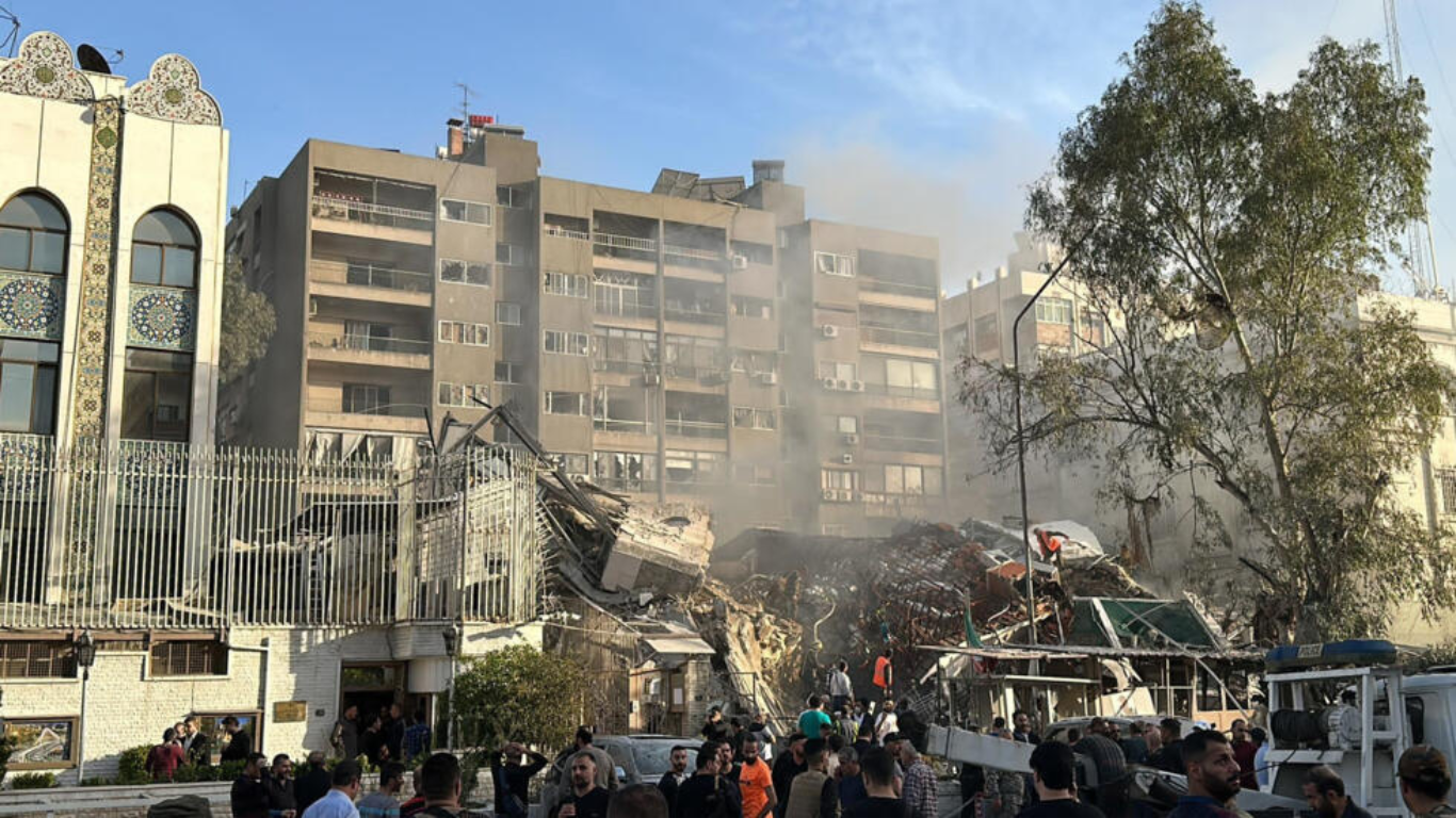 Suspected Israeli Strike Hits Iran’s Embassy in Syria, Killing Senior Commanders