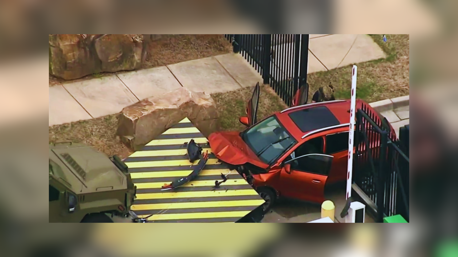 Gate Crash: Suspect Nabbed After Car Collides With Atlanta FBI Office