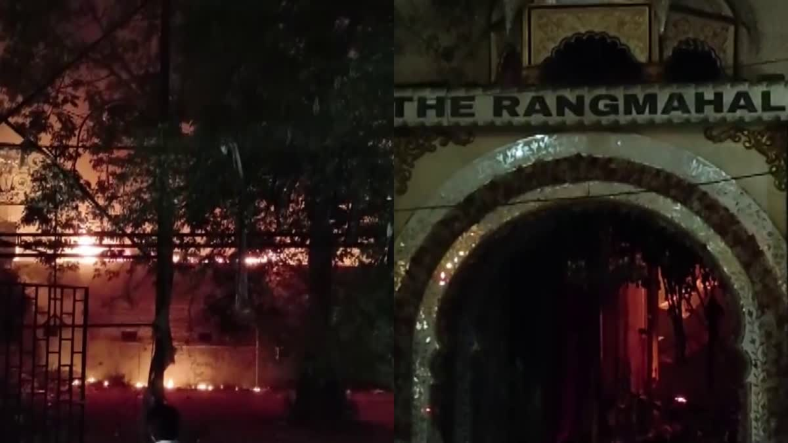Massive Fire Engulfs Rang Mahal and Sangam Vatika in Gwalior, Madhya Pradesh; No Fatalities Reported