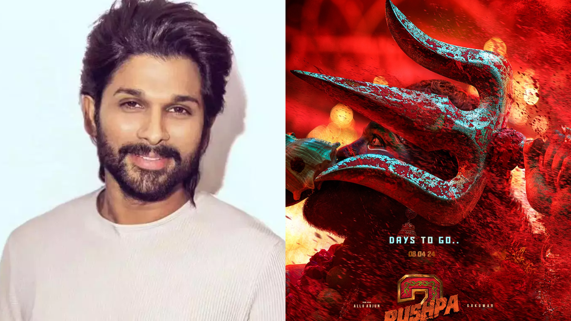 Pushpa 2: Allu Arjun Breaks The Internet With A New Fierce Red Poster, Teaser To Release On His Birthday