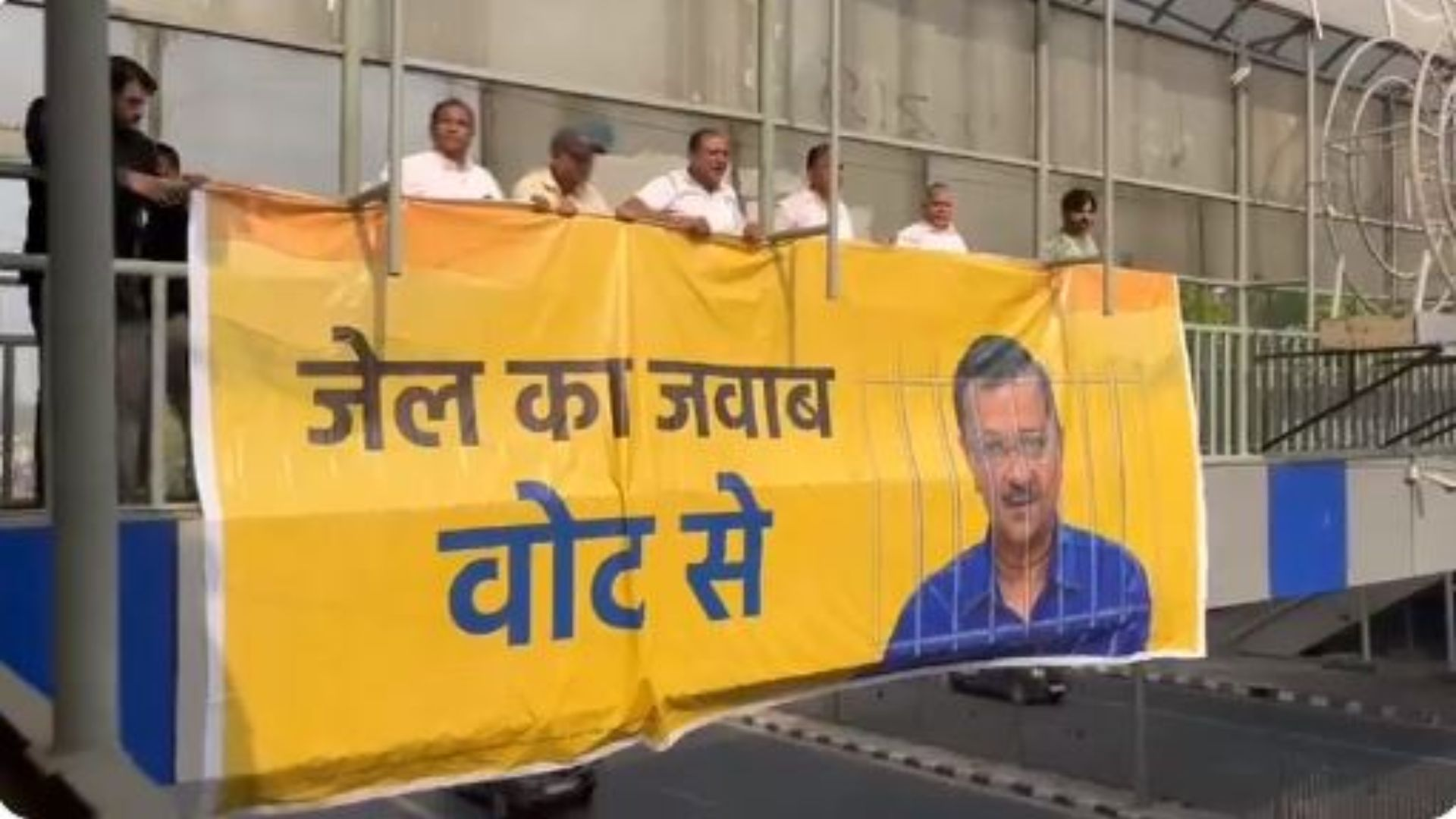 Aam Aadmi Party Workers Protest Against Arvind Kejriwal’s Arrest in Delhi