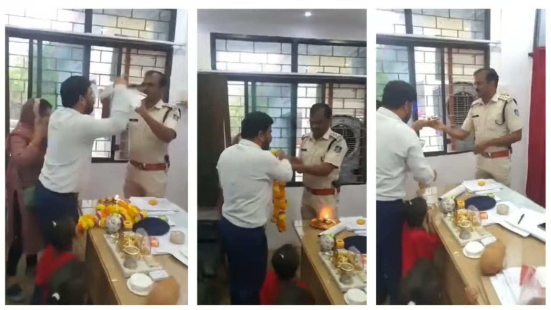 Woman Performs Aarti at Police Station in Madhya Pradesh; The Unusual Incident Draws Attention