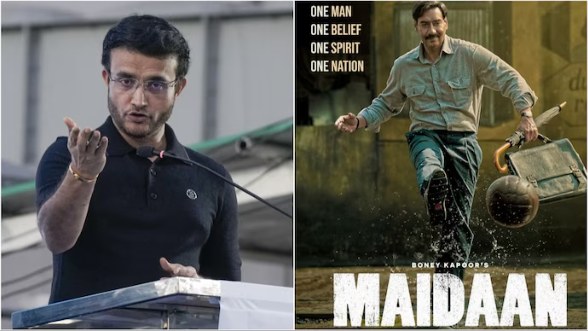 Sourav Ganguly Applauds ‘Maidaan’, Calls It a Captivating Tribute to Indian Football Legacy
