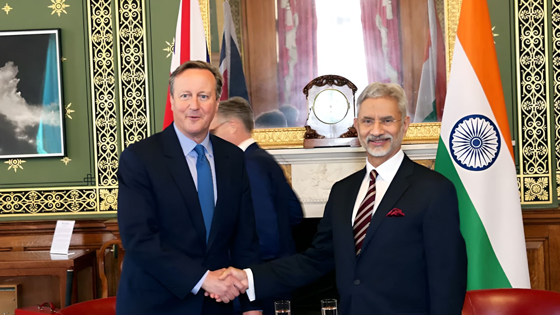 S Jaishankar Discusses Israel-Iran Tensions with UK Foreign Secretary David Cameron