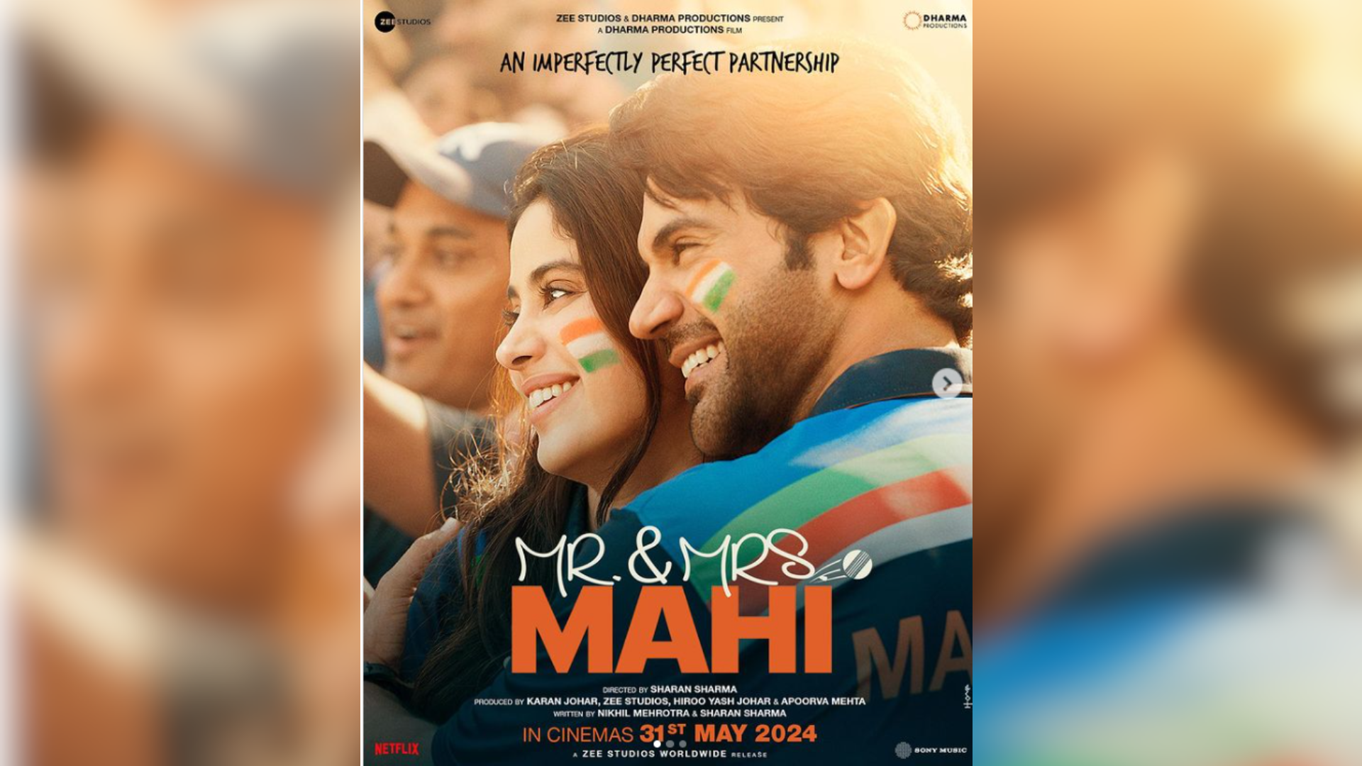 ‘Mr And Mrs Mahi’, Featuring Rajkummar Rao and Jahnvi Kapoor New Posters Are Finally Out