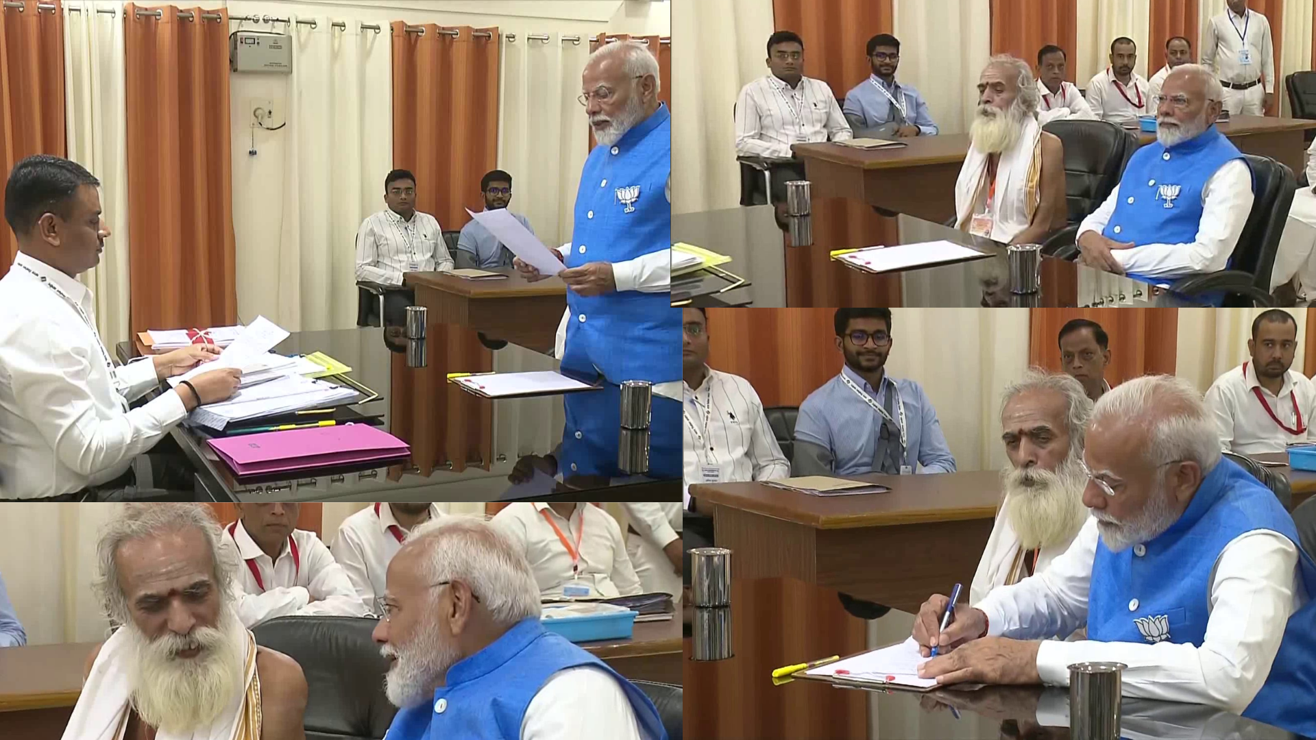 Prime Minister Narendra Modi Submits Nomination In Varanasi Following Visit to Historic Ghat And Temple