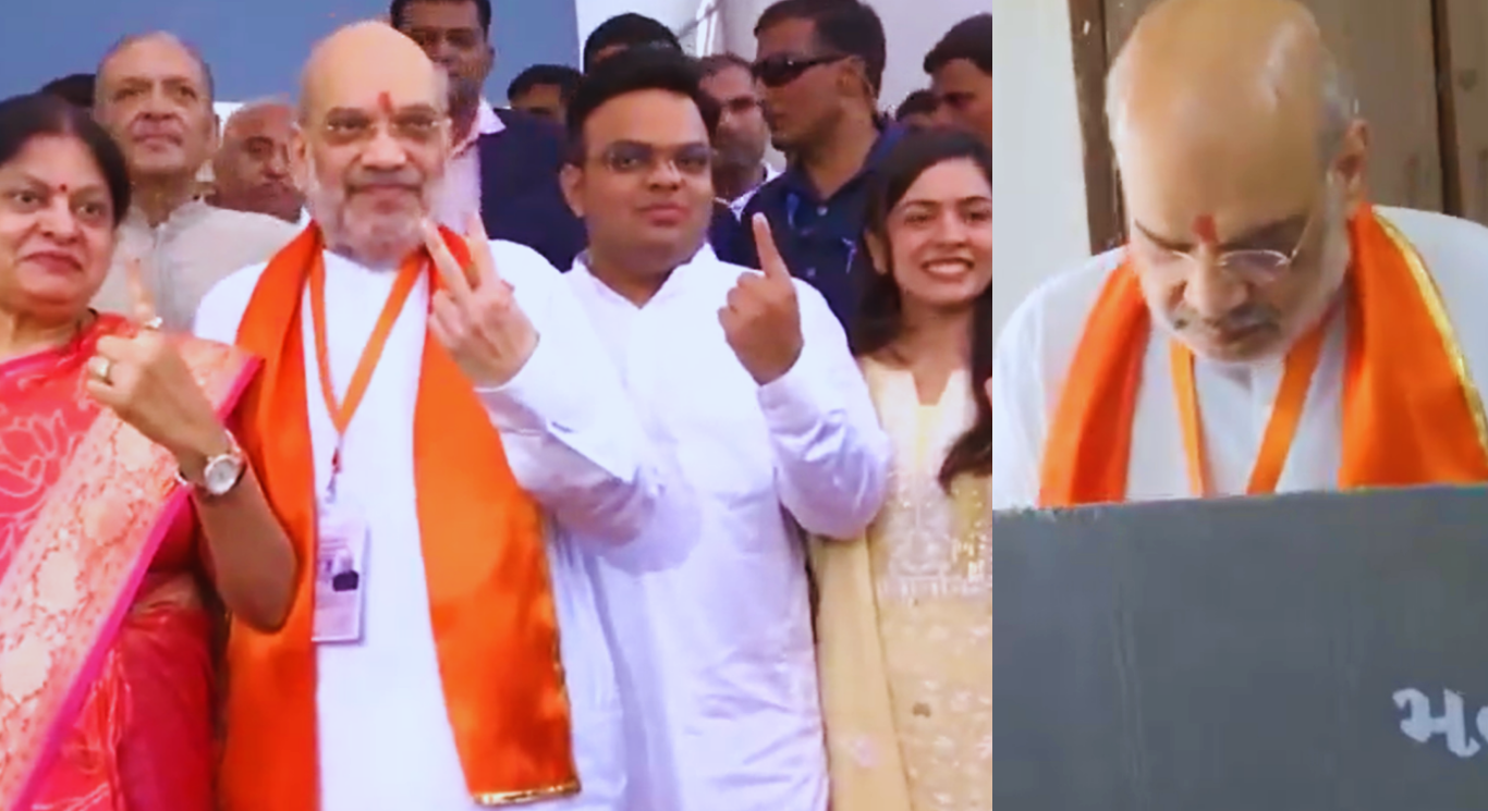 Amit Shah Casts His Vote In Ahmedabad, Urges People To Choose Government That Focuses On ‘Viksit Bharat’