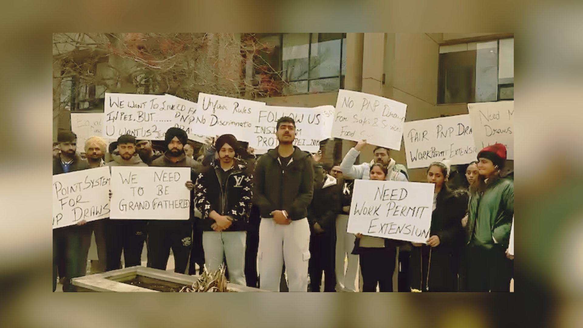 Hundreds Of Indian Students In Canada Protest New Rule Amid Deportation Threats