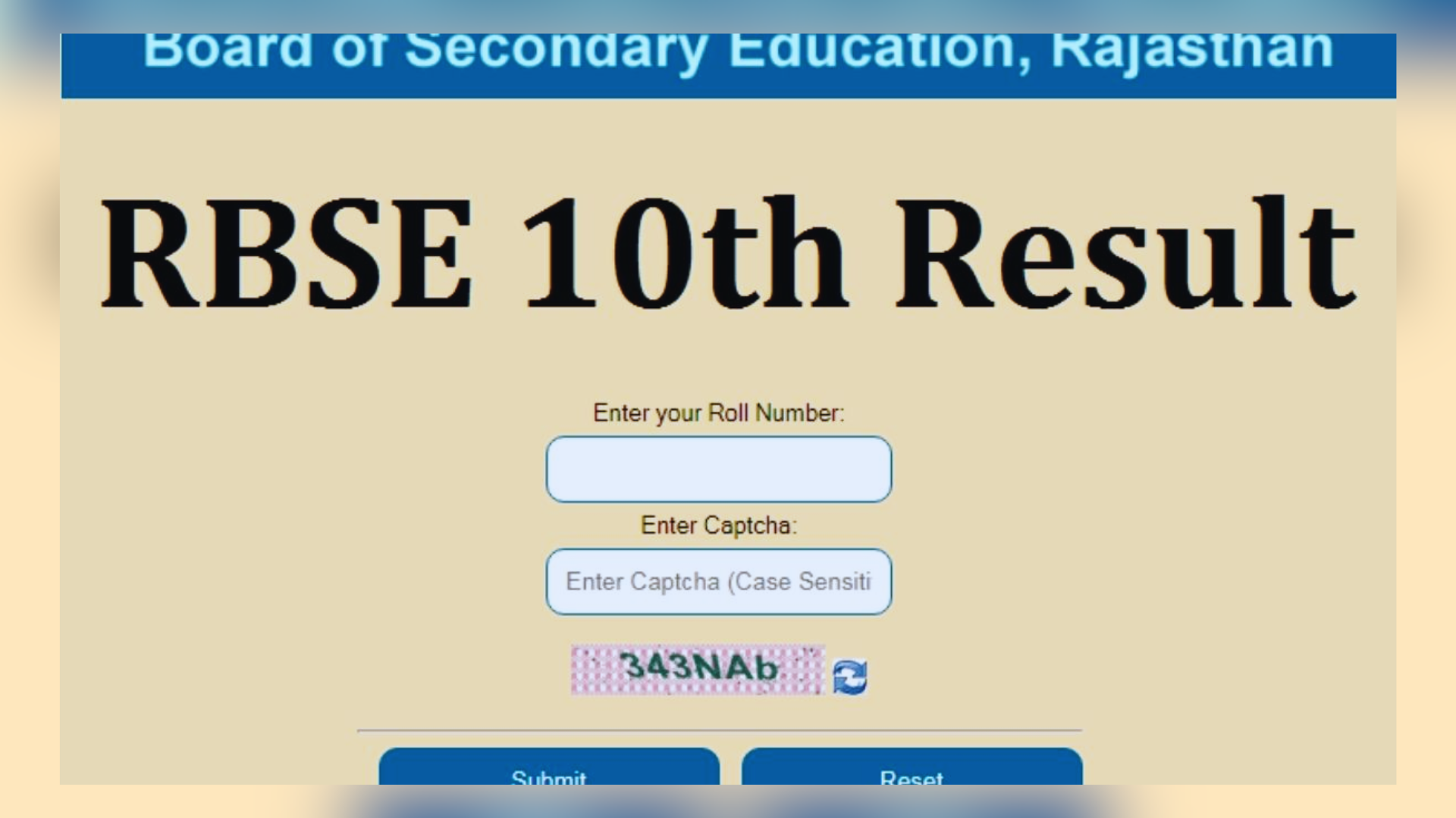 Rajasthan Board RBSE Result 2024, Direct Link To download 12th result