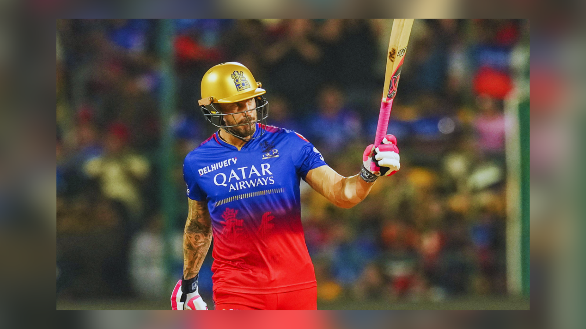 RCB Captain Faf du Plessis Secures Player Of The Match Award With Stellar Performance