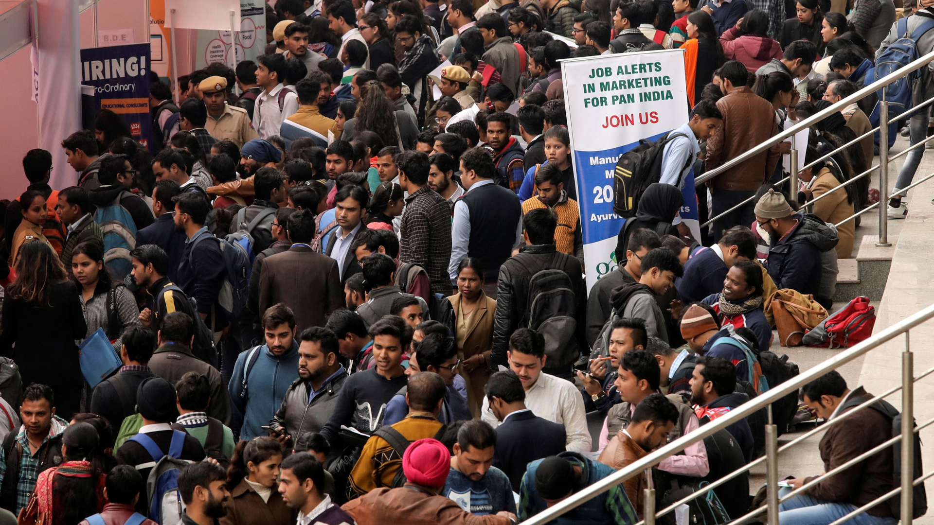 Survey Shows Urban Unemployment Rate Drops To 6.7 Percent In India