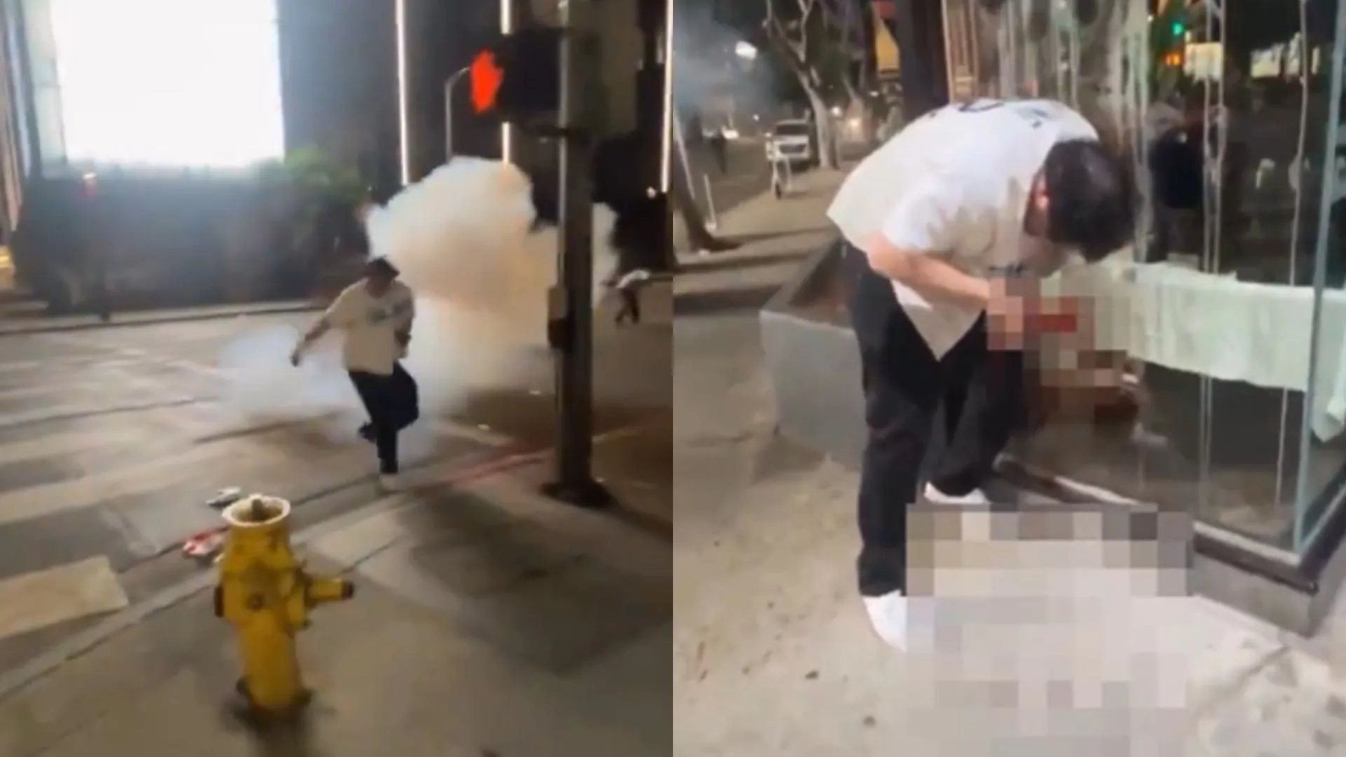 Dodgers Fan Blows Up Hands With Firework Celebrating World Series Win