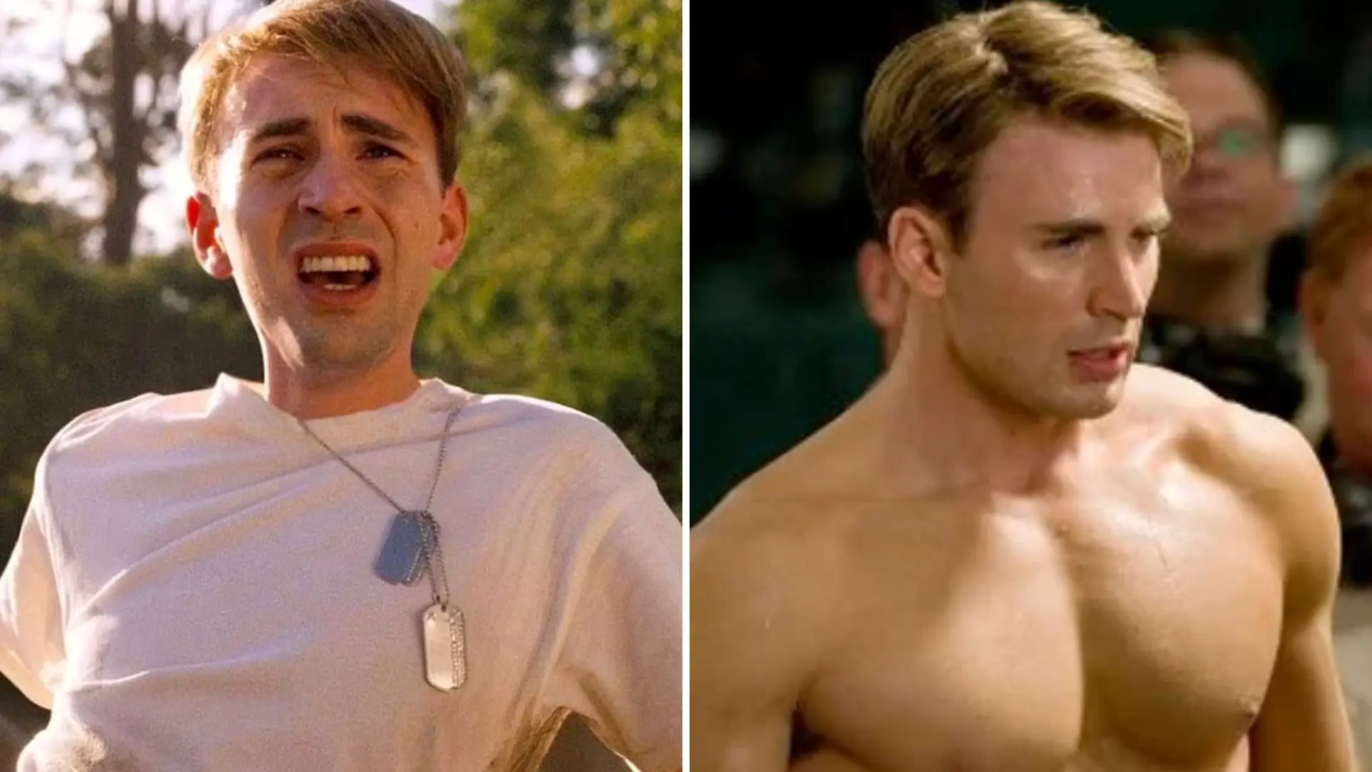 How Did A 6ft2Inch And 240 Pound Chris Evans Play Skinny Steve For His Debut As Captain America?