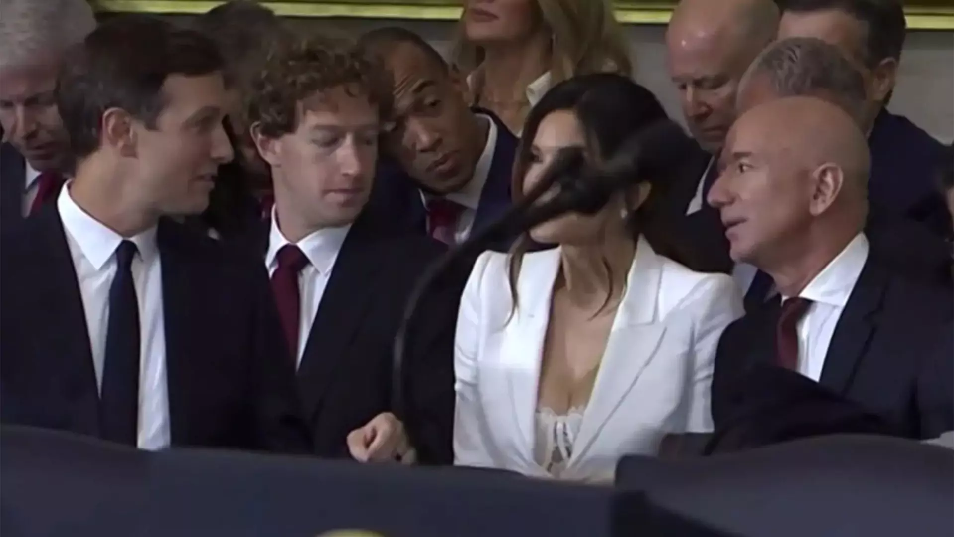 Was Mark Zuckerberg Looking At Lauren Sanchez’s Cleavage During Trump Inauguration