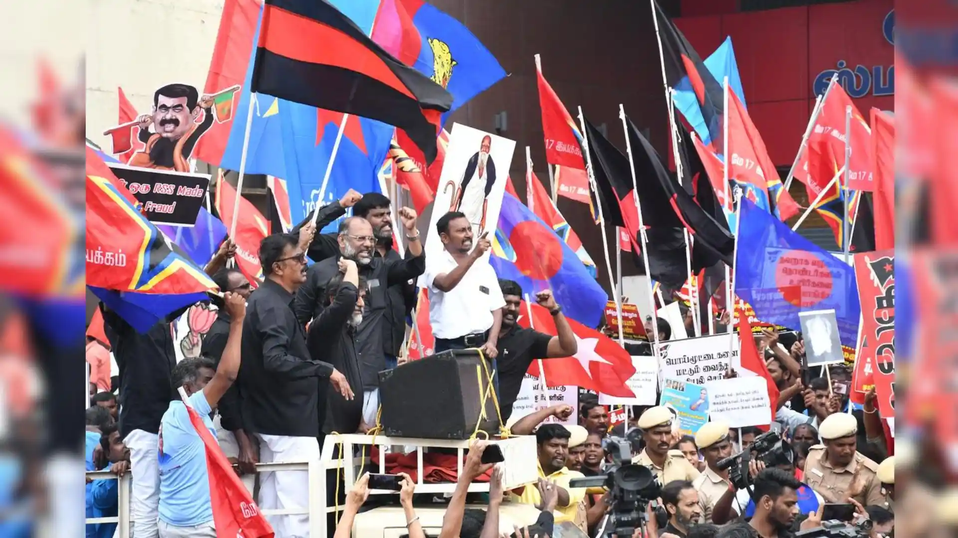 Chennai Protest Against Seeman’s Remarks On Periyar: Hundreds Detained, Tensions Escalate