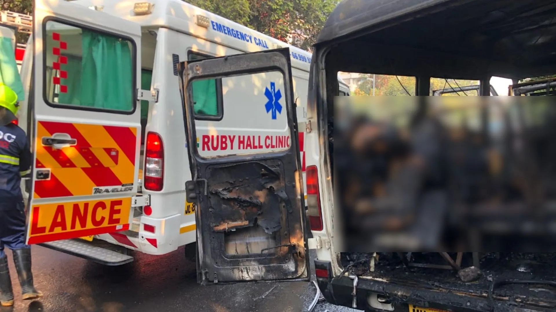 4 Dead, 10 Injured As Mini Bus Catches Fire In Pune’s Hinjawadi