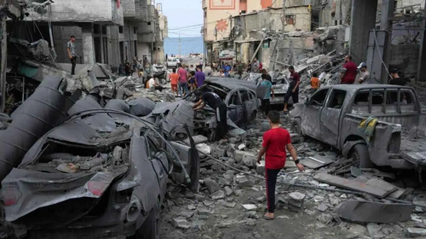 Israeli Strikes On Gaza Kill 32, Including Women And Children As Netanyahu Heads To US For Talks With Trump