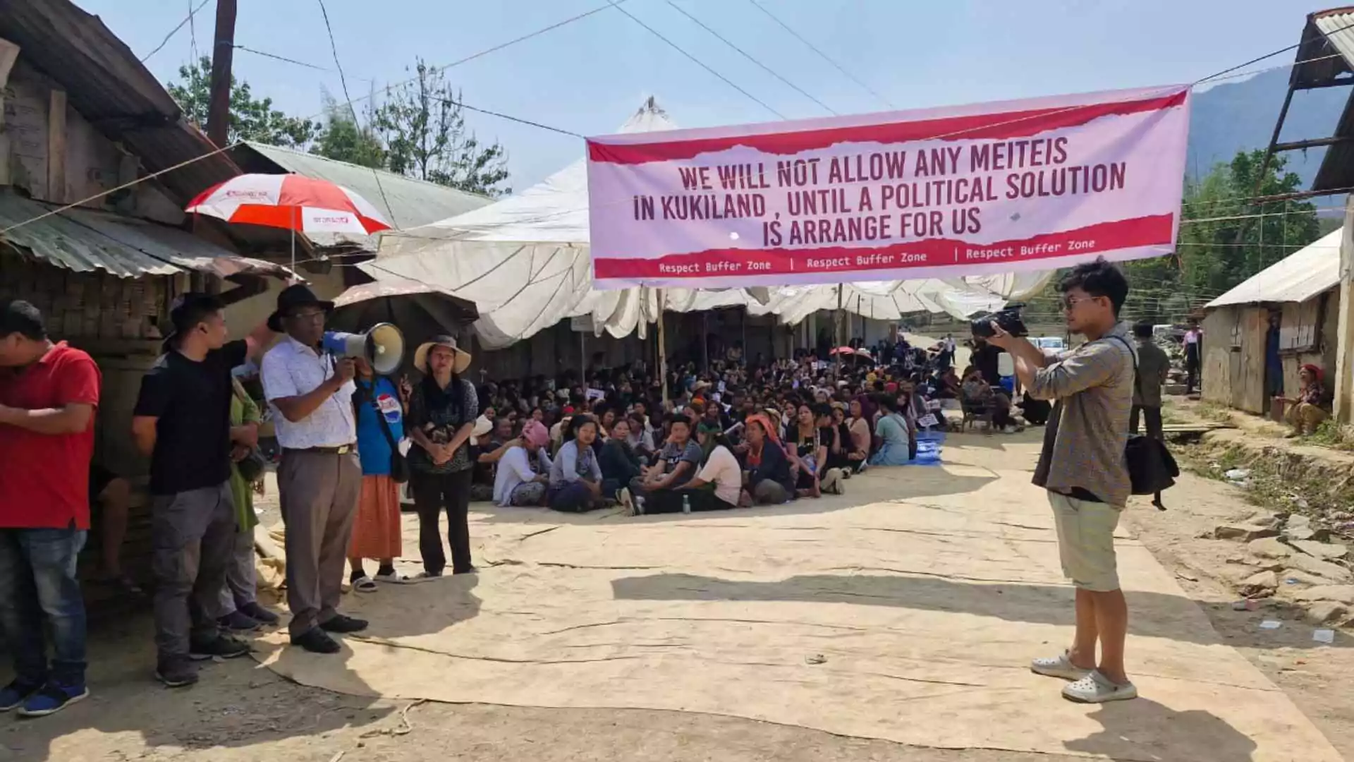 Tensions Rise In Manipur Over Meitei’s Thangjing Pilgrimage As Kuki Women Block Entry