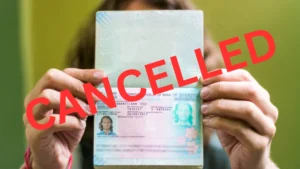 ALL VISAS CANCELLED: No P