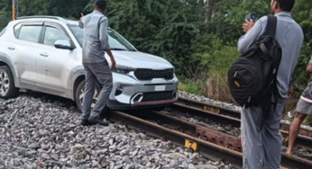 Watch: Drunk UP Woman Arrested In Telangana After Driving Her Car On Railway Tracks, Multiple Trains Diverted