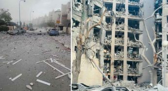 Destruction Unfolds In Images: Israeli Medics Fear More Trapped As Rescues Continue After Beer Sheva Missile Strike