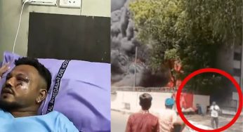 Ahmedabad Air India Crash: Viral Video Shows Seat 11A Survivor Walking Away As Plane Erupts In Flames