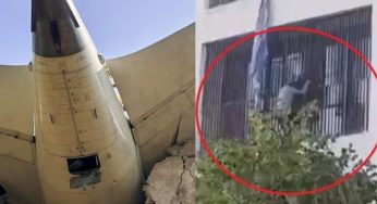 Watch: Students Seen Climbing Down Balconies After Deadly Plane Crash Hits Hostel In Ahmedabad