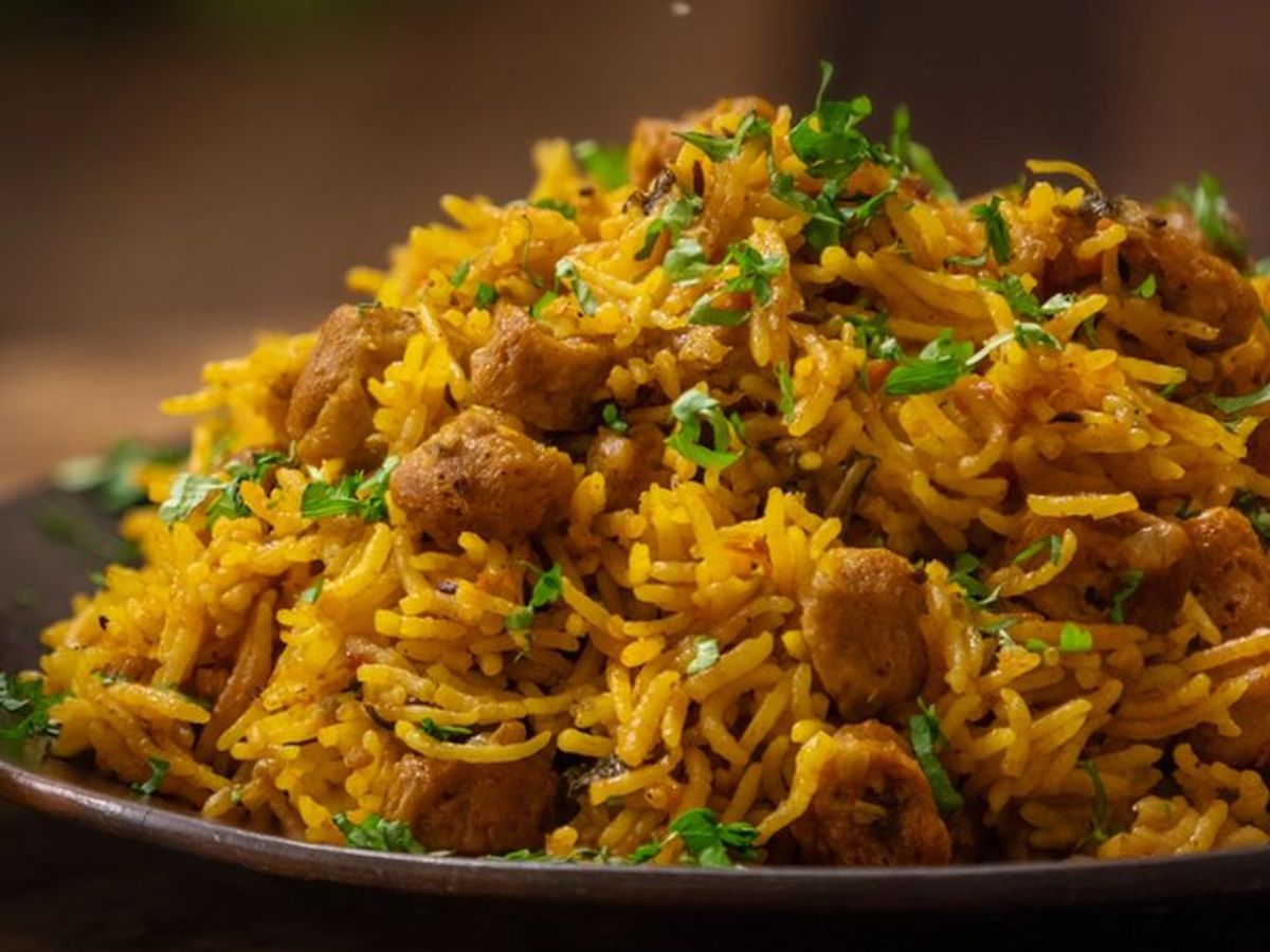 Soya Chunk Pulao