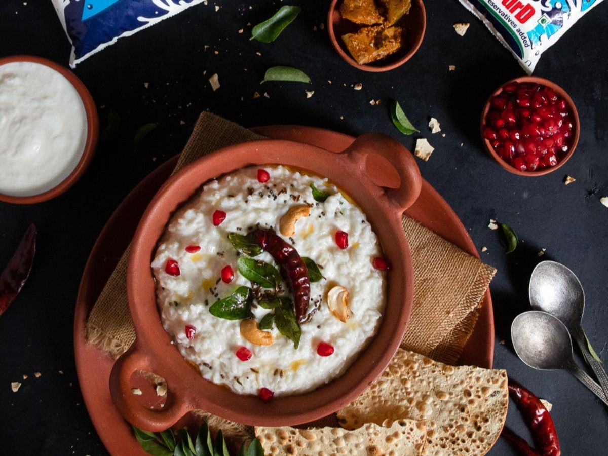 Curd stored in plastic containers for a long period