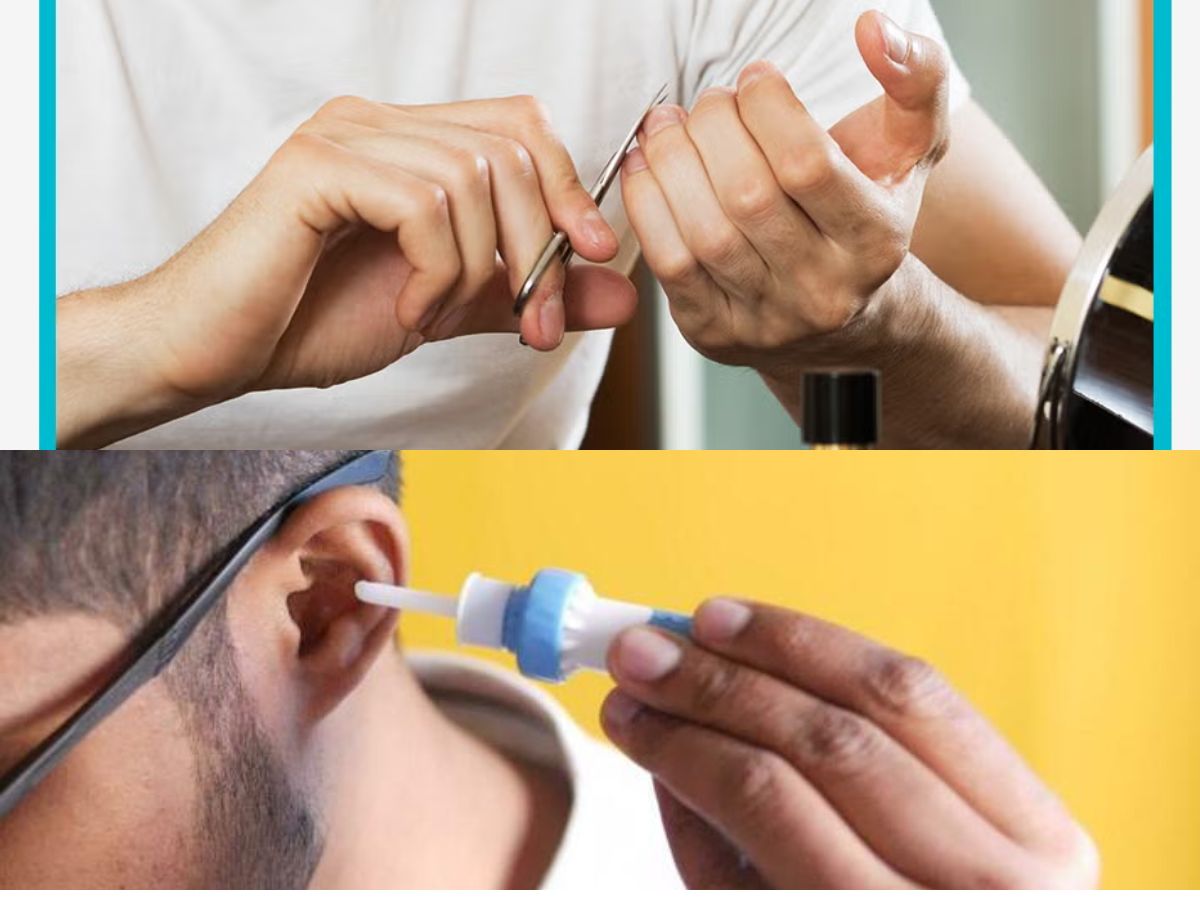 Hand nail, ear and nose hygiene