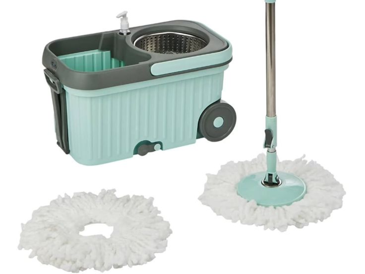 Stainless Steel Wringer Spin Mop