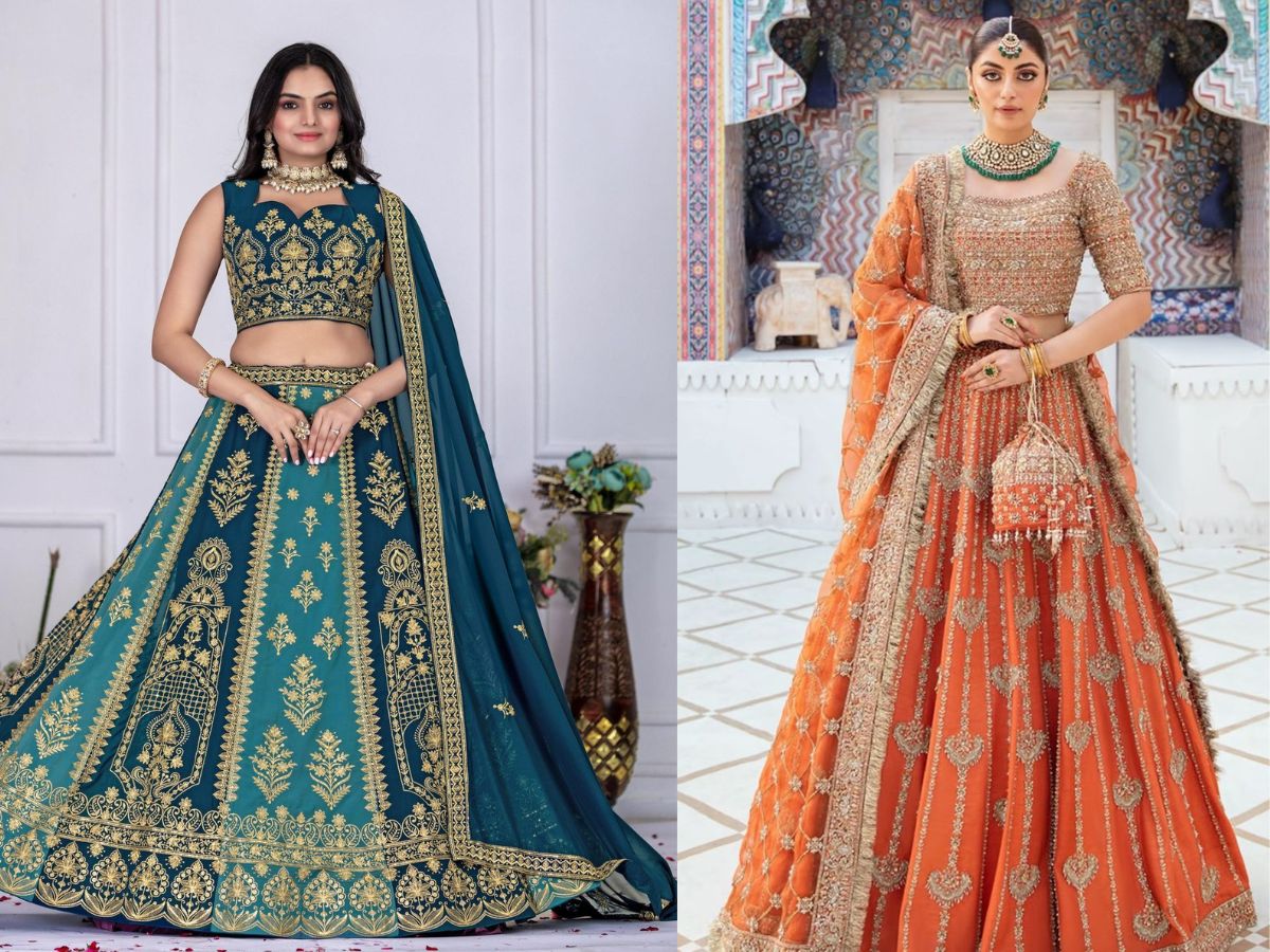 Lengha choli with embroidery