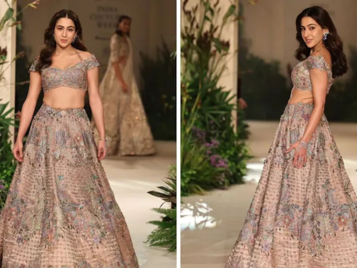 Sara Ali Khan in Romantic Aisha Rao Lehenga