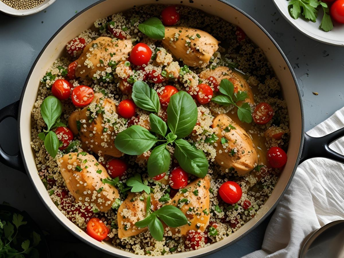 One-Pot Mediterranean Chicken Quinoa
