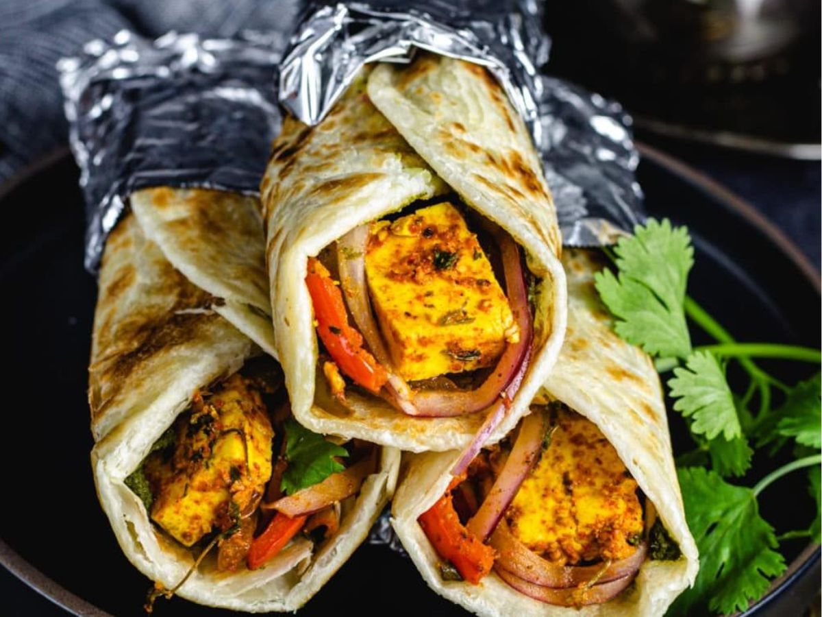 Spinach & Paneer Roll