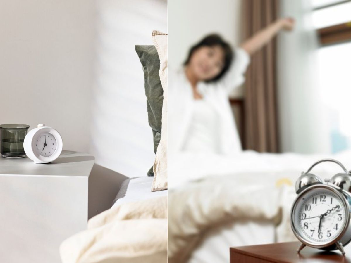 Place your alarm clock away from your bed