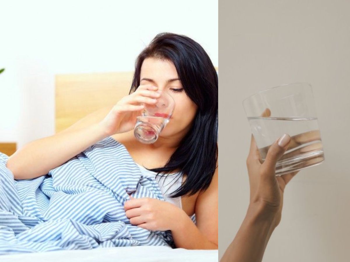 Stay hydrated right after waking up