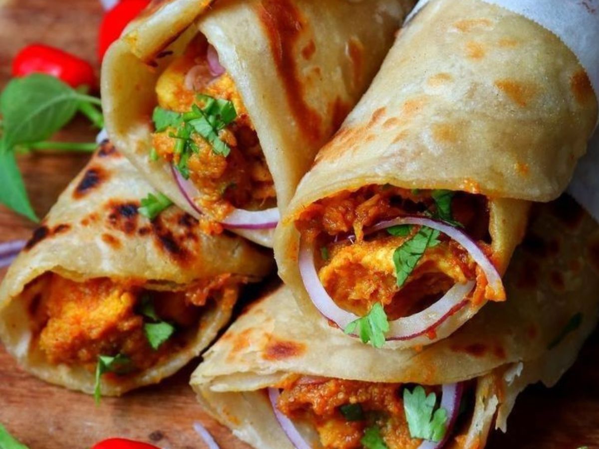 Paneer Bhurji Roll