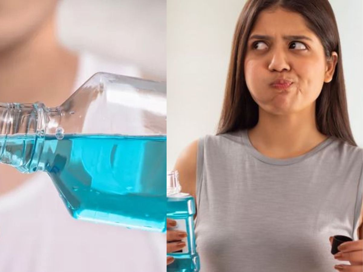 Rinse with antibacterial mouthwash