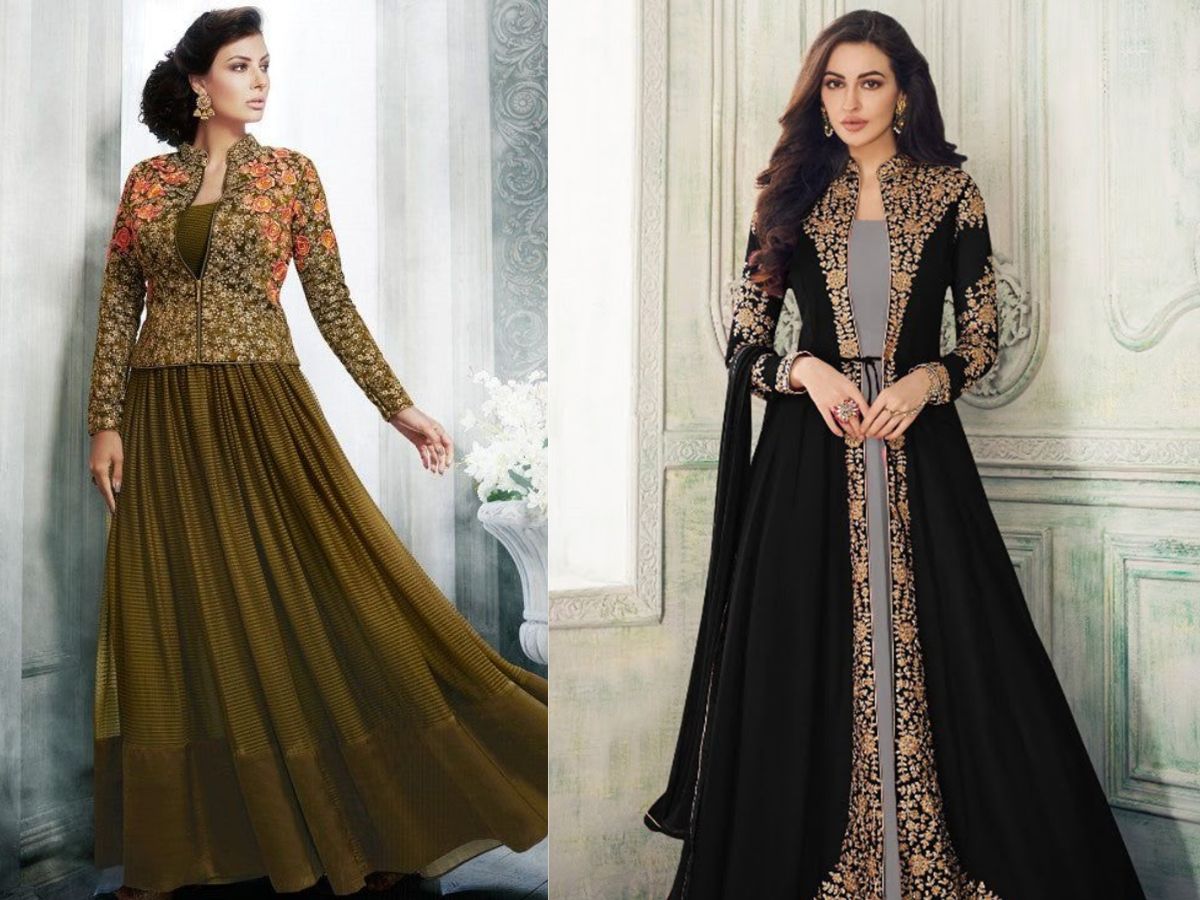 Jacket style anarkali
