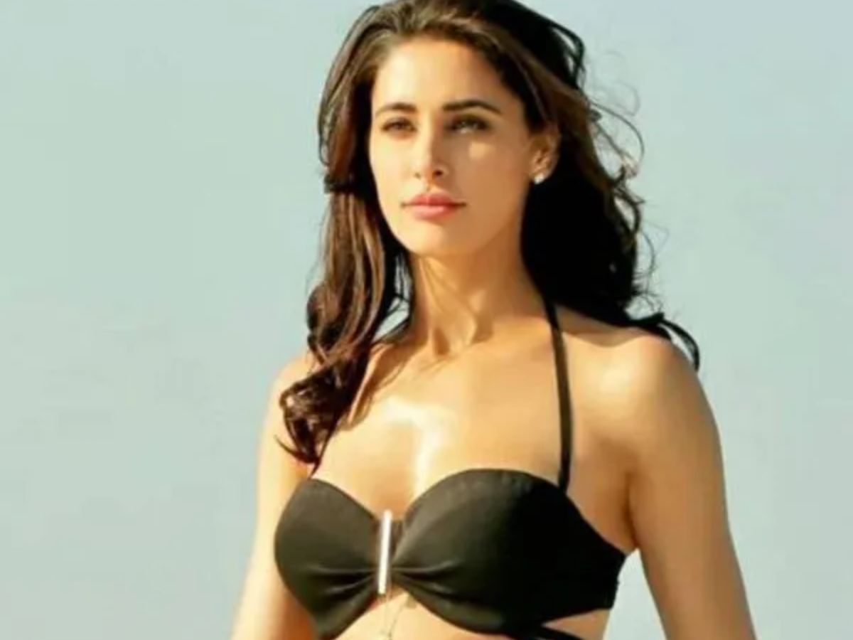 Beach Babe In Black Bikini