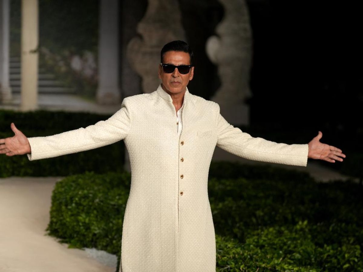 Akshay Kumar in Regal Ivory by Falguni Shane Peacock