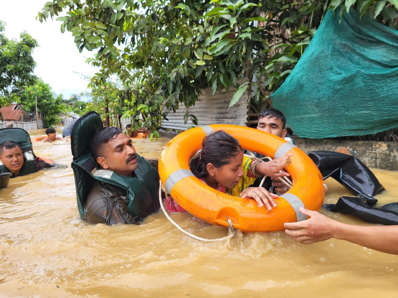 indian-army-undertakes-flood-relief-operations-in-northeast Indian Army Undertakes Flood Relief Operations In Northeast