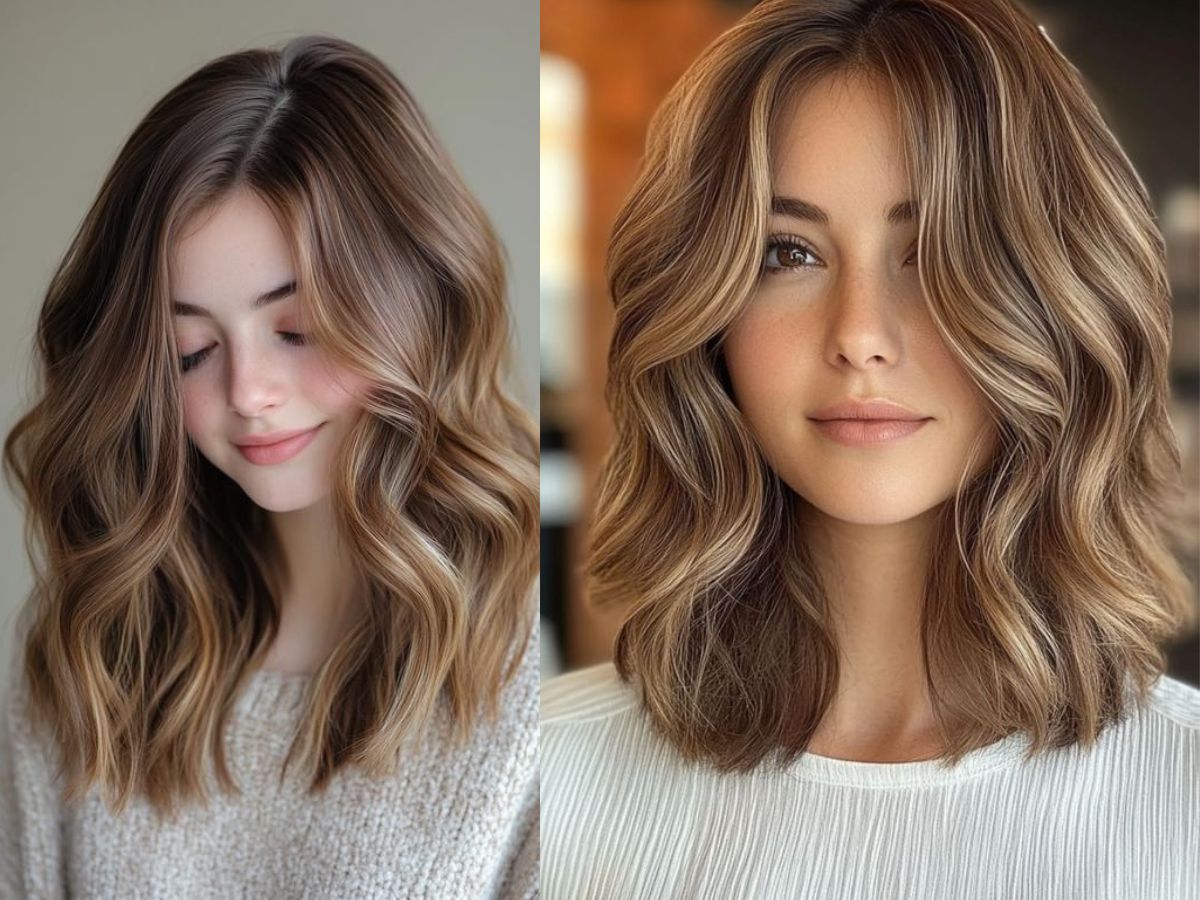 Shoulder length waves
