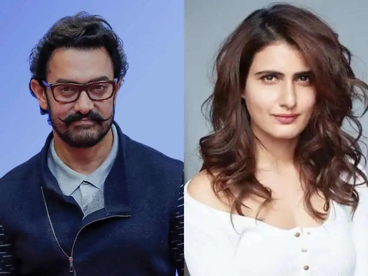 Aamir Khan and Fatima Sana Shaikh on the set of Dangal.