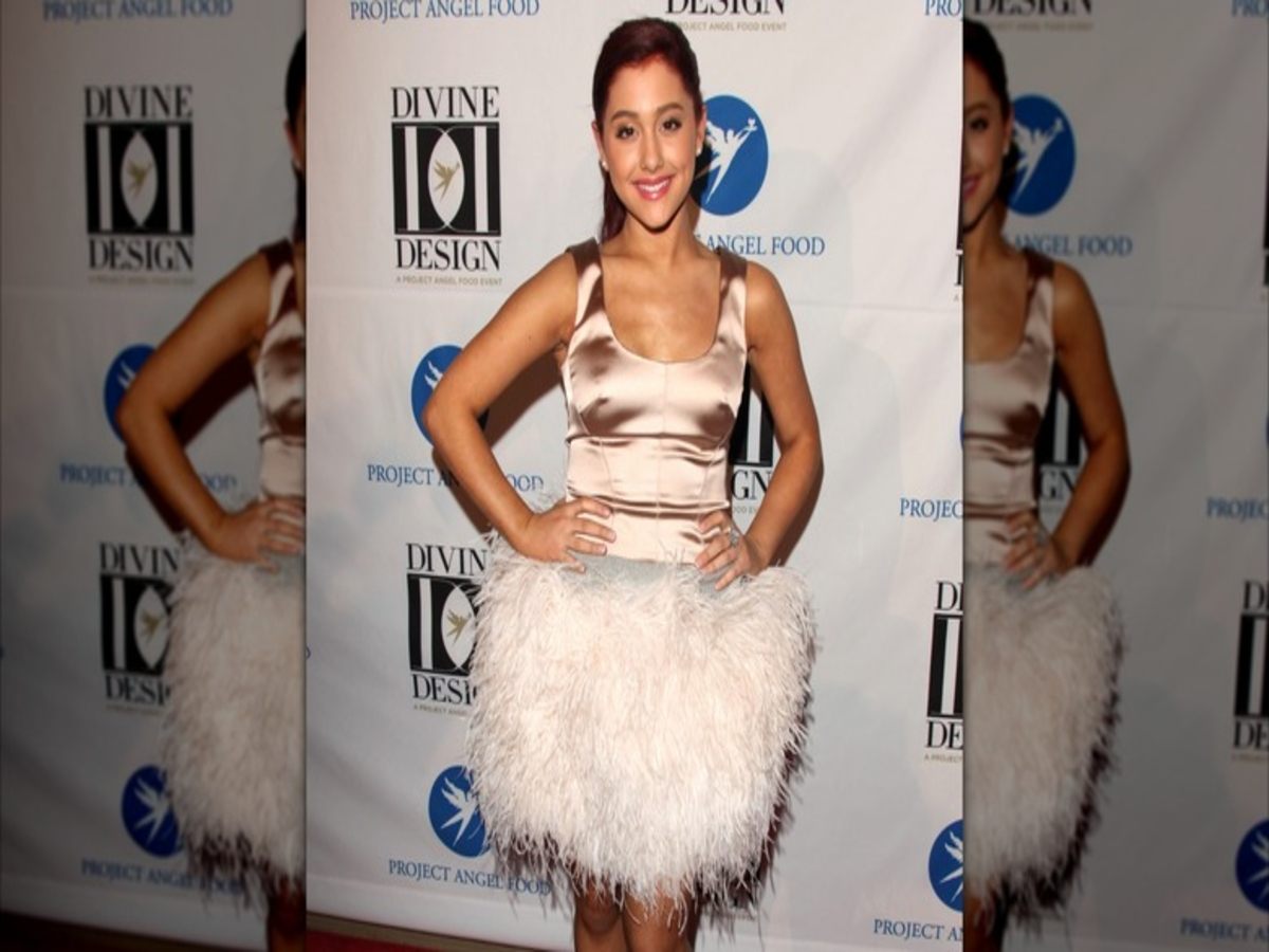 Ariana Grande's 2012 outfit showcasing her early fashion struggles.