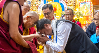 Watch, Arunachal CM, Union Minister Kiren Rijiju Attends 14th Dalai Lama’s Birthday Celebration
