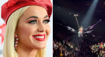 Katy Perry Nearly Falls From Butterfly Prop Mid-Air During Concert, Fans Say She Had A Smoother Ride In Space Rocket