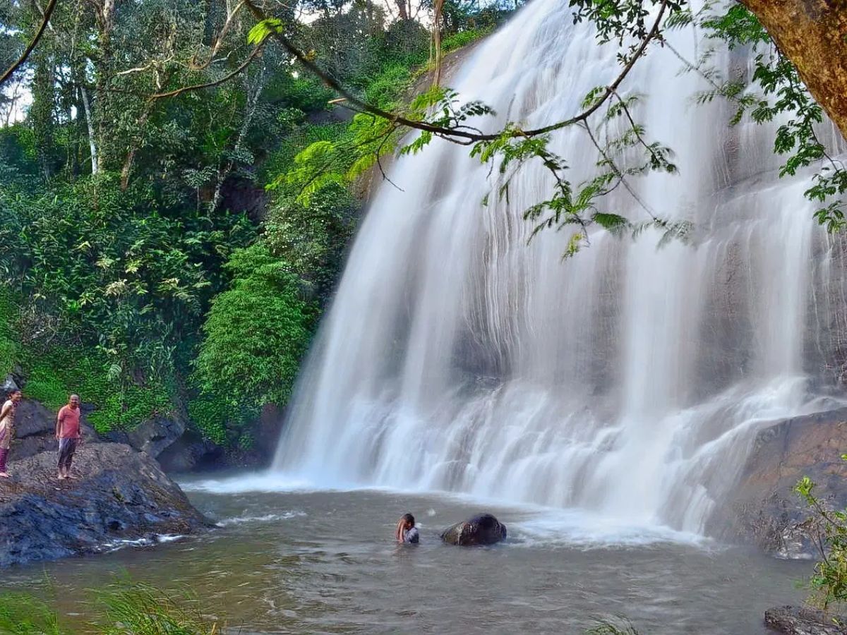 Chelavara Falls nestled in remote Coorg trekking circuits.